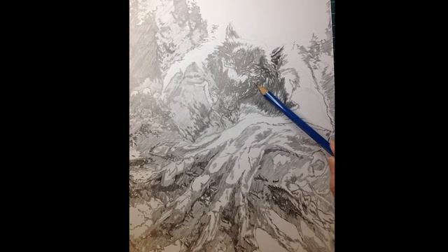 Drawing Werewolf Dark Fantasy Art Speed Draw Fanart Sketch Mythical Legends Magical Horror Creature смотреть онлайн