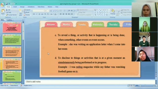 Presentation videos past continuous tense material by group one смотреть онлайн