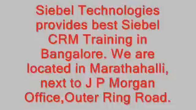 Siebel CRM Training Bangalore from Inspiring Careers смотреть онлайн