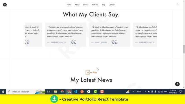 Creative Portfolio React Js Template Source Code PART II смотреть онлайн