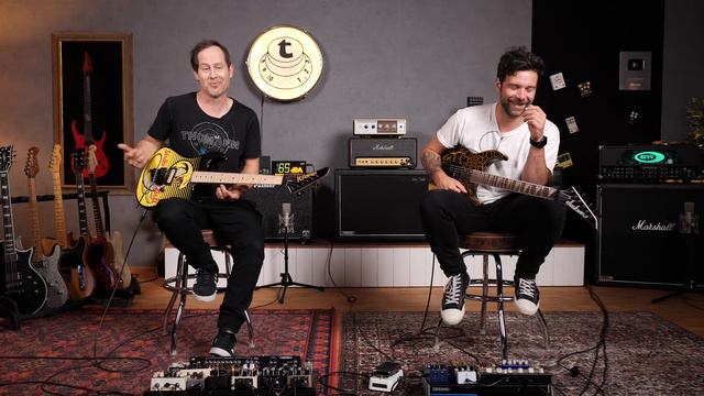 80s Rock Challenge | Kris vs. Guillaume | Superstrats | Thomann смотреть онлайн