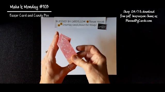 #103 Fun Fold Easter Card and Candy Box-Make It Monday Tutorial смотреть онлайн