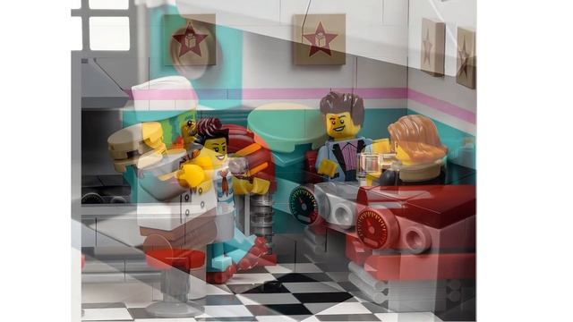 LEGO шедевр Downtown Diner Creator Expert 10260 новинка смотреть онлайн