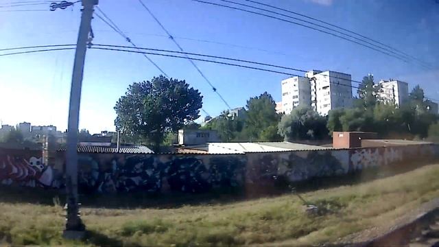 Пейзаж из окна ЭП2Д от Новогиреево до Реутова смотреть онлайн