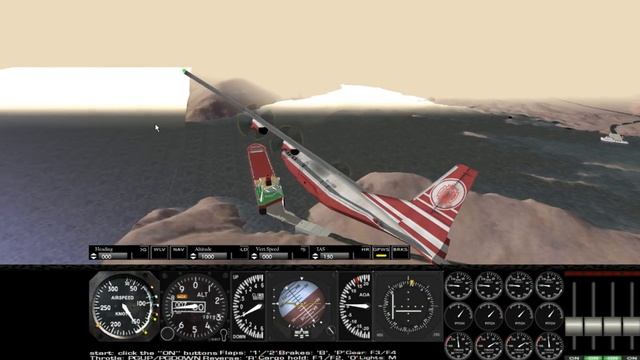 Rigs of Rods short flight, with preflight checks and keys смотреть онлайн