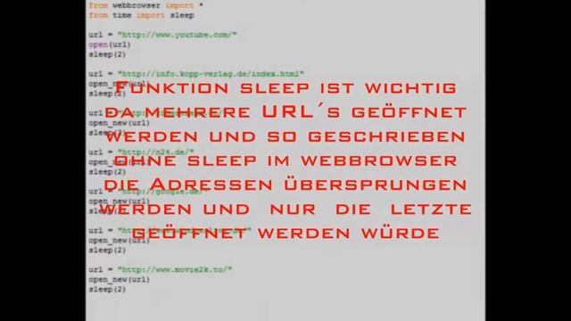 2 Python webbrowser sleep смотреть онлайн