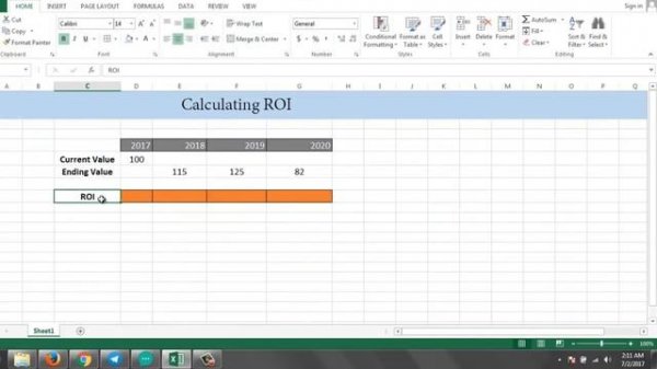 How to Calculate ROI (Return On Investment) in Excel