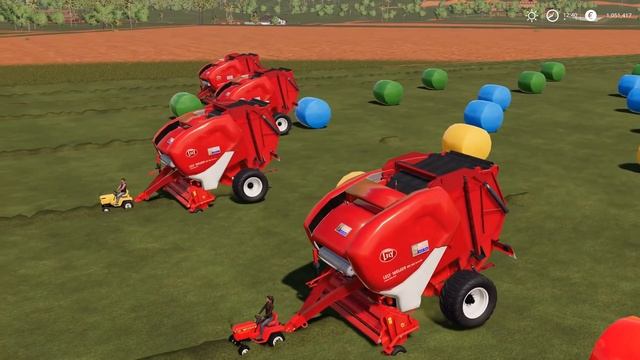 LAND OF GIANTS! EXTRA BIG BALER vs MINI TRACTORS! COLORFUL HOBBY FARM! |Farming Simulator 19 смотреть онлайн
