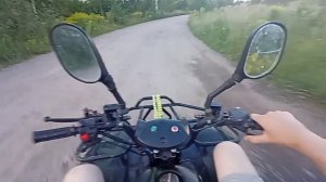 ОТ ПЕРВОГО ЛИЦА | ПОКАТУШКИ НА КВАДРОЦИКЛЕ ПО ДАЧЕ | КВАДРОЦИКЛ 50 КУБОВ C-MOTO FX-150