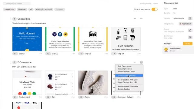 Zeplin - Screen and sections numbers смотреть онлайн