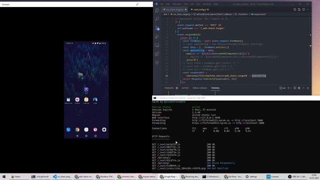 Debug PWA's Web Share Target API using ngrok смотреть онлайн