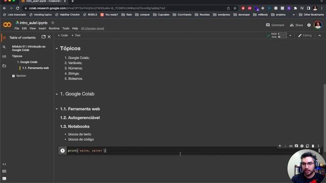 Curso Python - Módulo 01 - Aula 01 - Introdução ao Google Colab смотреть онлайн