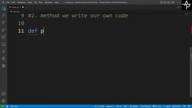 Random Password Generator in python language || Python language смотреть онлайн