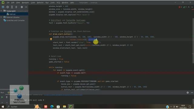 Python Pygame - start button смотреть онлайн
