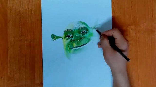 Реалистичный рисунок Шрека смотреть онлайн