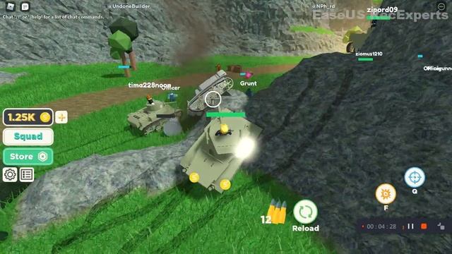 играем с игроманом в танк симулятор в Roblox смотреть онлайн