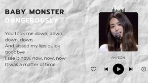AHYEON Baby Monster Dangerously Lyrics