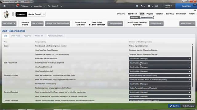 Football Manager 2013 Tutorial: Staff Responsibilities смотреть онлайн
