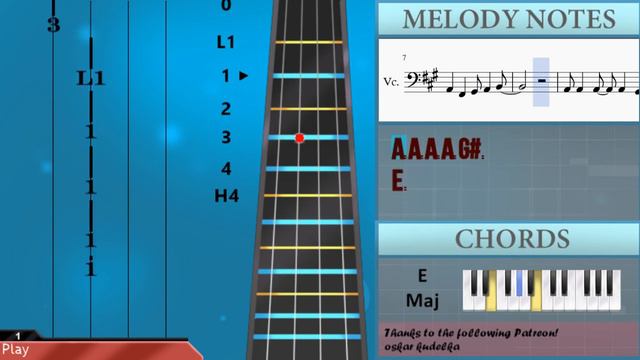 How to play Puff The Magic Dragon by Peter Paul & Mary on Cello (Tutorial) смотреть онлайн