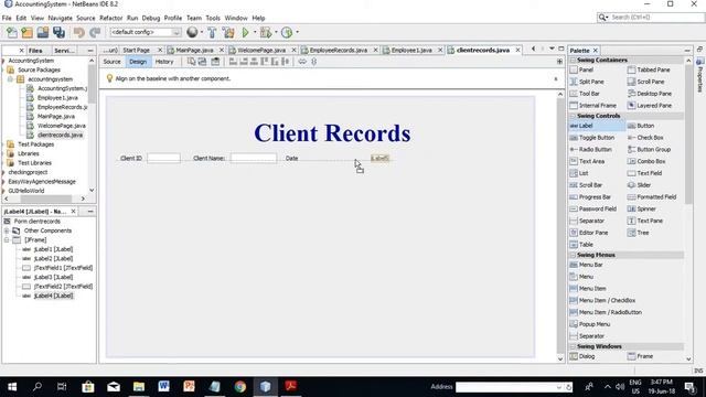 Accounting Software - JAVA Application GUI Part 9 смотреть онлайн