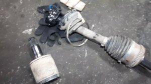 замена привода,шрус митсу L200