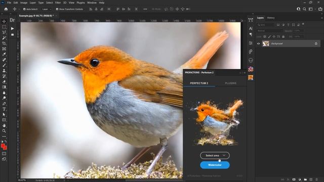 Best Photoshop Watercolor UXP Plugin - Perfectum 2 Tutorial смотреть онлайн