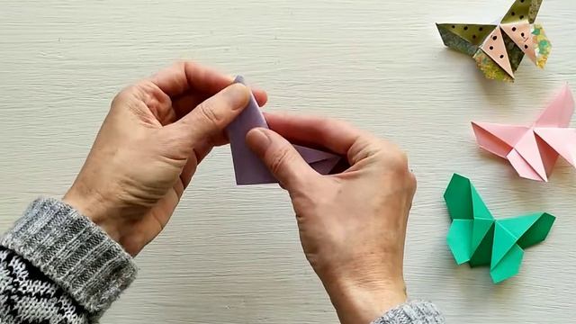 Оригами закладка-бабочка смотреть онлайн