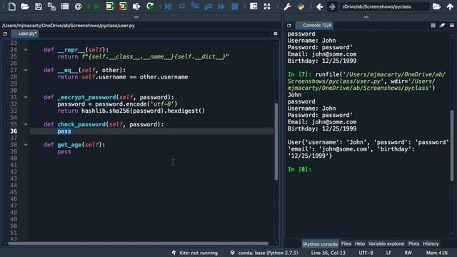 User Defined Class Methods || Object Oriented Programming in Python Part 3 смотреть онлайн