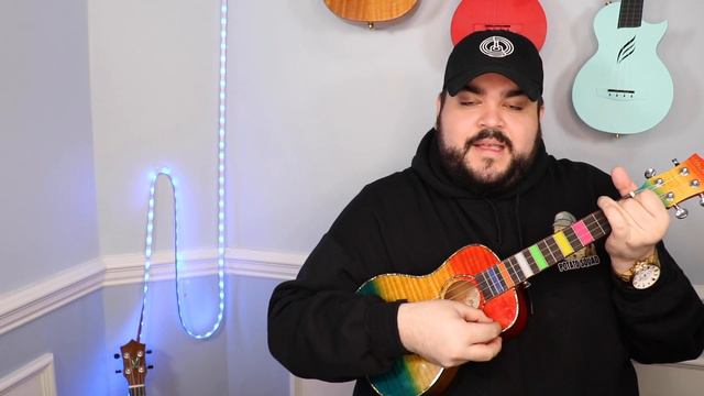 BACK TO BLACK - AMY WINEHOUSE (Easy Ukulele Tutorial) смотреть онлайн