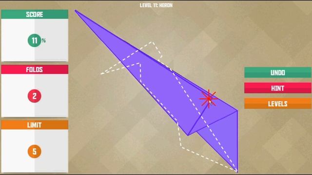 Paperama Walkthrough Solution - JABARA Level #11: Heron смотреть онлайн