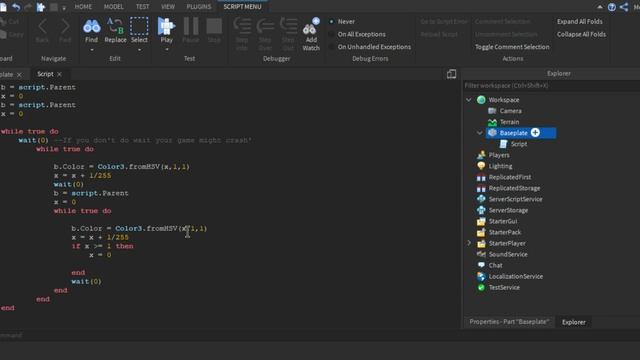 How to Make Any Part Rainbow | ROBLOX Script | Easy смотреть онлайн