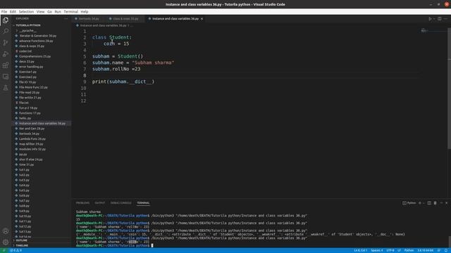 Class Variables & Instance Variables in Python (OOP) || Python Free tutorial #36 || Death Code смотреть онлайн
