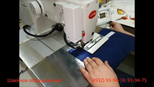 Полуавтоматическая швейная машина для пришивания липучек и этикеток по контуру смотреть онлайн