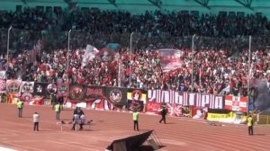 Фанаты ФК "Спартак" поют песню Максим "Знаешь ли ты" на стадионе в Казани. 20.04.14