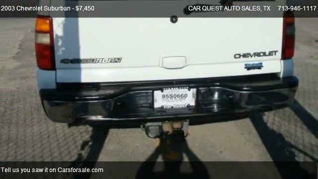 2003 Chevrolet Suburban LT - for sale in Houston, TX 77034 смотреть онлайн
