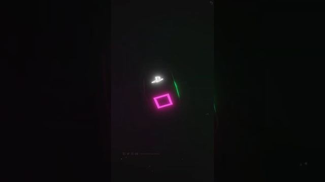 3D neon playstation cube animation смотреть онлайн