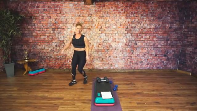 STEP And Strength Workout 💦 Vertical Step Aerobics With Weights 💦 135 BPM CDornerFitness #98