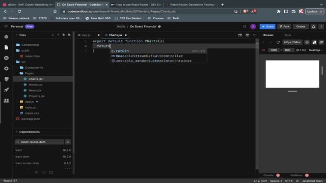 Live Coding : Starting a new project in react смотреть онлайн