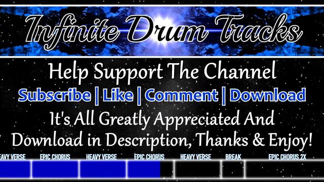 Dark Heavy Metal Drum Track 120 BPM Drum Beat (Isolated Drums) [HQ]