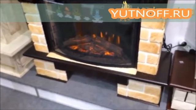 Камин Inter Flame Exter WS (экстер вс) бежевый опаленный натуральный камень + Panoramic 25 смотреть онлайн