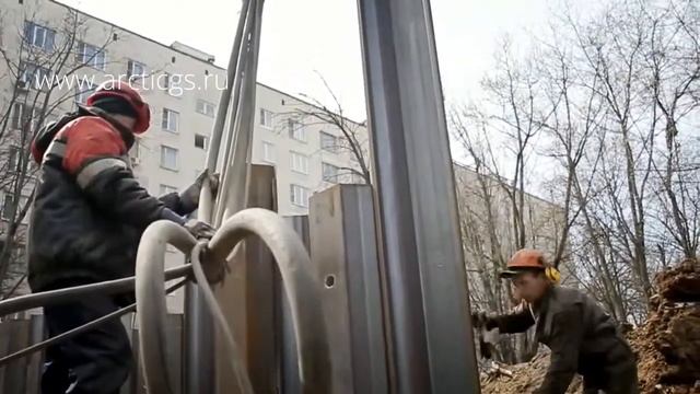 Шпунт Ларсена. Шпунтовое ограждение в г. Москва смотреть онлайн
