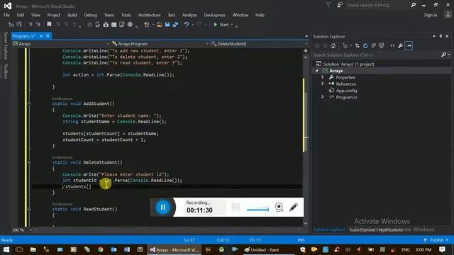 Introduction to Visual Studio with C# Part 7 смотреть онлайн