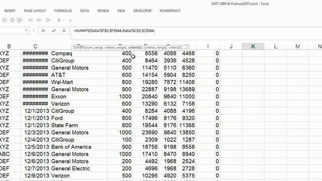 Excel Magic Trick 1089: Month, Year To Date and Variances with SUMIFS, PodCast 1873 Mr Excel смотреть онлайн