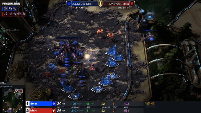 Starcraft II AfreecaTV Champions Cup 2022 Nov5 Maru(T) v Solar(Z) Game 3 MAPS- [ESL] Waterfall смотреть онлайн