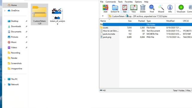 Sử dụng SKIN Minecraft làm TOTEM (Vật tổ trường sinh) смотреть онлайн