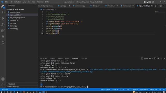 04- What is input variables in python смотреть онлайн