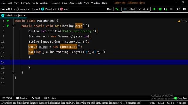 java program to check palindrome string using Queue смотреть онлайн