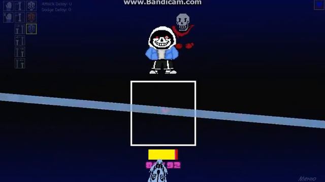 Играим в Sans simulator Dusttale sans смотреть онлайн