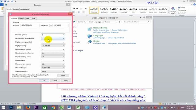 BG25: Hướng dẫn cách chuyển dấu phẩy thành dấu chấm trong Excel 2007, 2010, 2013- kế toán đến Win смотреть онлайн