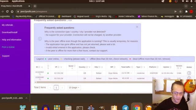 Install peer2profit on Linux смотреть онлайн